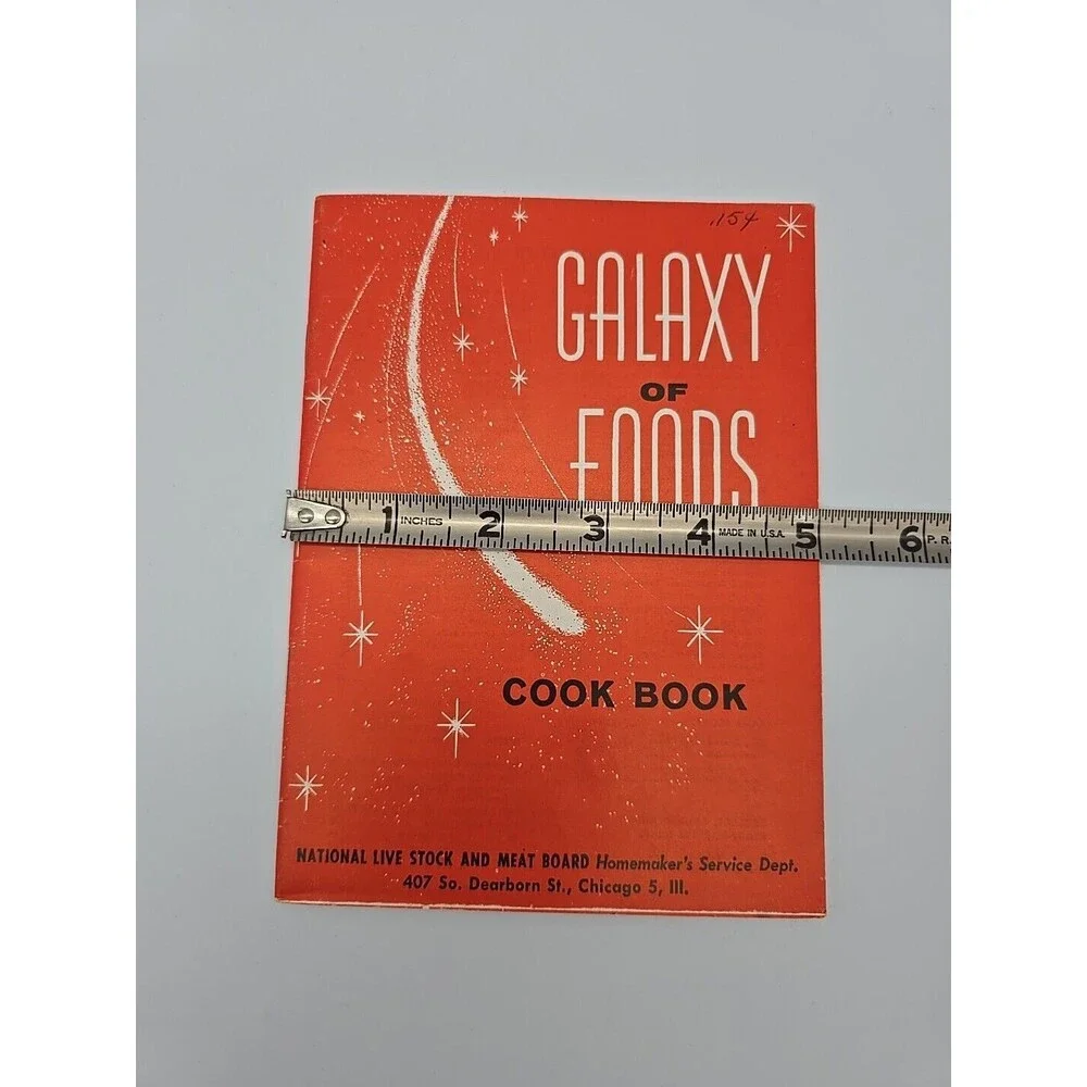 GALAXY of FOODS Homemakers Service Dept Cookbook National LiveStock & Meat Board